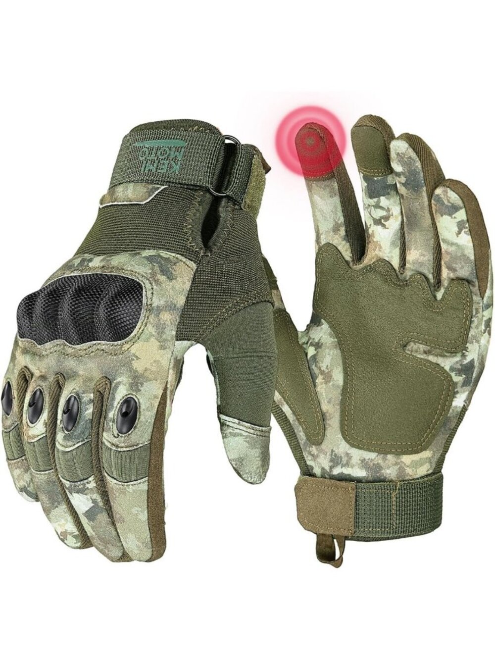 Tactical Touchscreen Gloves for Men - Hard Shell, Palm Padding for Sports